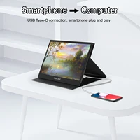VisualBeat 13.3'' Portable Touchscreen Monitor FHD 1080P IPS Screen w/ USB Type-C HDMI VESA, for Laptop Phone Switch PS4/5 Xbox - Image 4