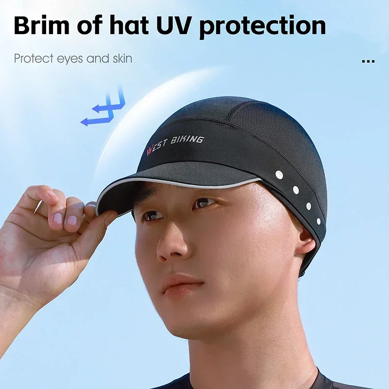 WEST BIKING Cycling Caps Spring Summer Bicycle Hats Quick-Drying Cycling Men Women Hat Breathable Equipment Bike Headband Cap