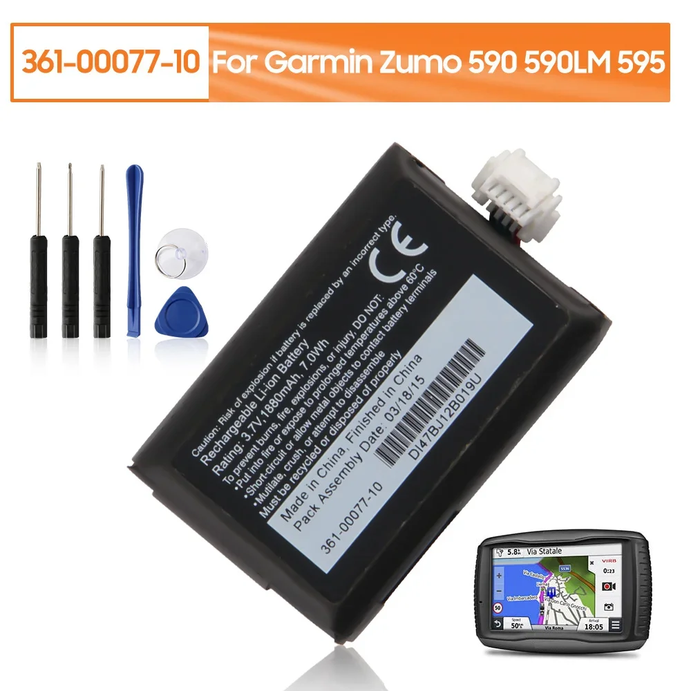 Batteria Di Ricambio 361-00077-10 Per Garmin Zumo 590 590Lm 595 010-12110-003 361-00077-00 616-00077-00 616-00077-10