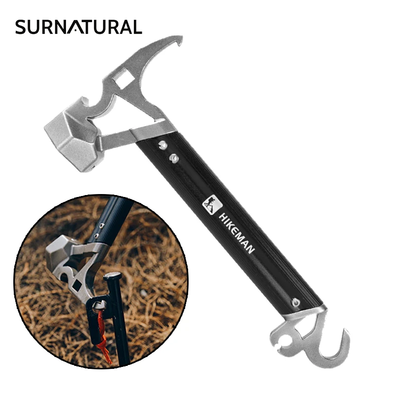 

Camping Hammer Stainless Steel Ground Pegs Hammer Double Head Design for Outdoor Camping Tent Nails Multifunctional Tool Hammer