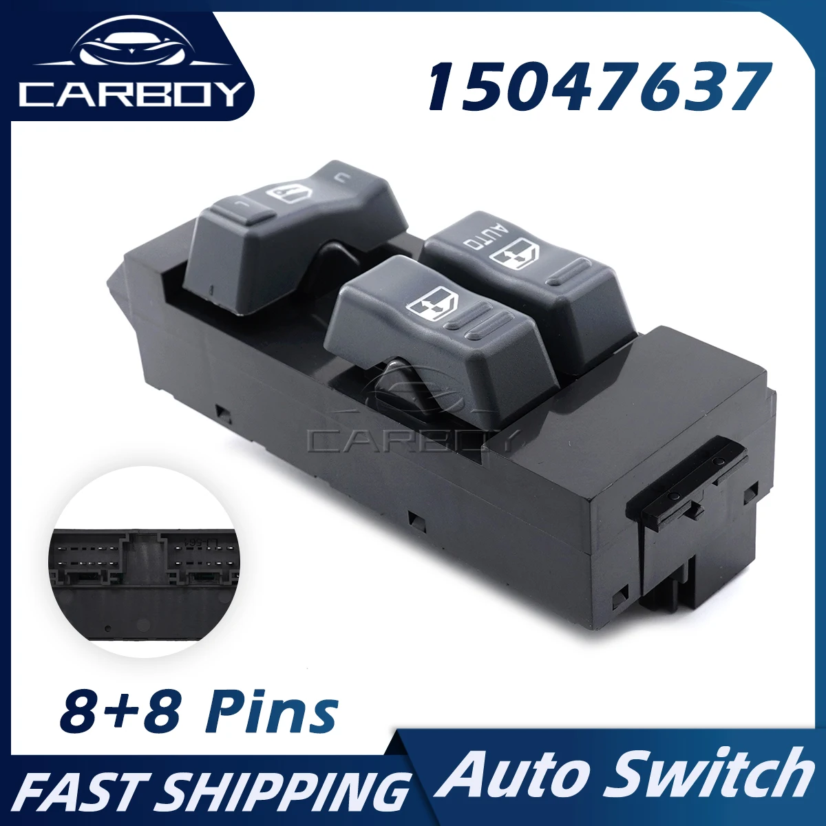 

15047637 901-117 19259958 Car Power Window Switch Door Lock Button For Chevrolet Silverado GMC Sierra 1500 2500 3500 8+8 Pins