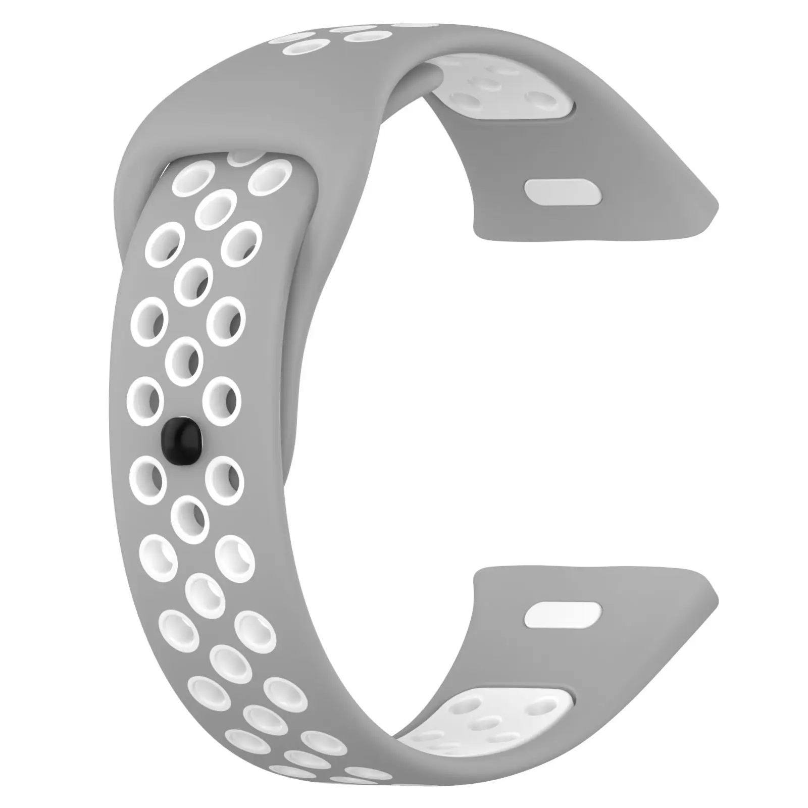 Soft Silicone Sport Band Rubber Watchband Double Color Wristband Bracelet