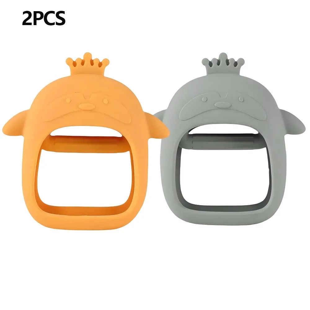 1/2pcs Silicone Teething Cute Baby Set of Hands Teether Suitable for Teething Period Baby Daily Use Anti-feeding - 6