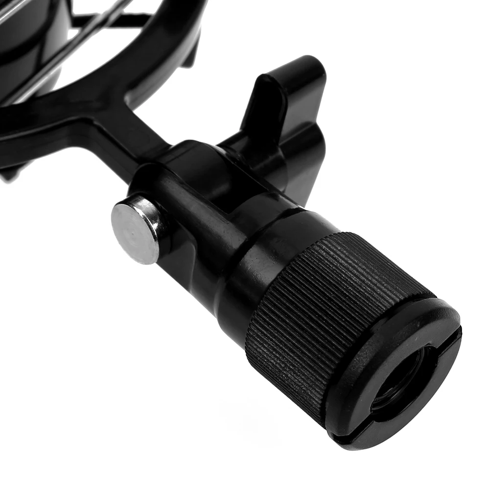 Microphone Shock Mount Universal Mic Clip Anti-Vibration Suspension Mount for 43mm-55mm Diameter Mic