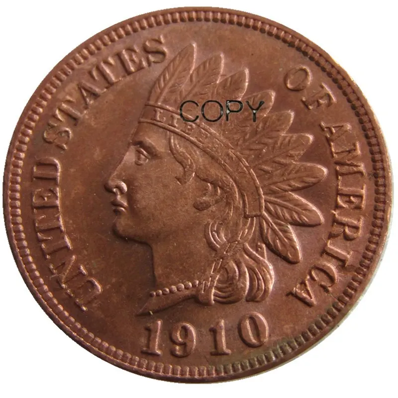 Us Indian Cent 1910 Moneta Da Copia Da Un Penny