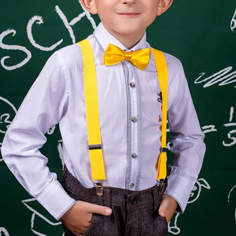 Kids Suspenders Soild Fashion Children Boys Braces Girls Adjustable Suspenders Kid Designer Belts Baby Wedding Accessories