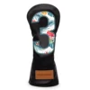 Black Leather Golf Headcovers Summer Fashion Head Cover High Qaulity Driver Wood Cover Set White Premium Leather Driver Fairway 3