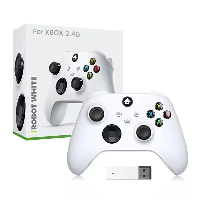 

Беспроводной игровой контроллер 2,4G для консоли Xbox One Series X/S, Джойстики с адаптером 2,4G, приемник для геймпада Windows PC