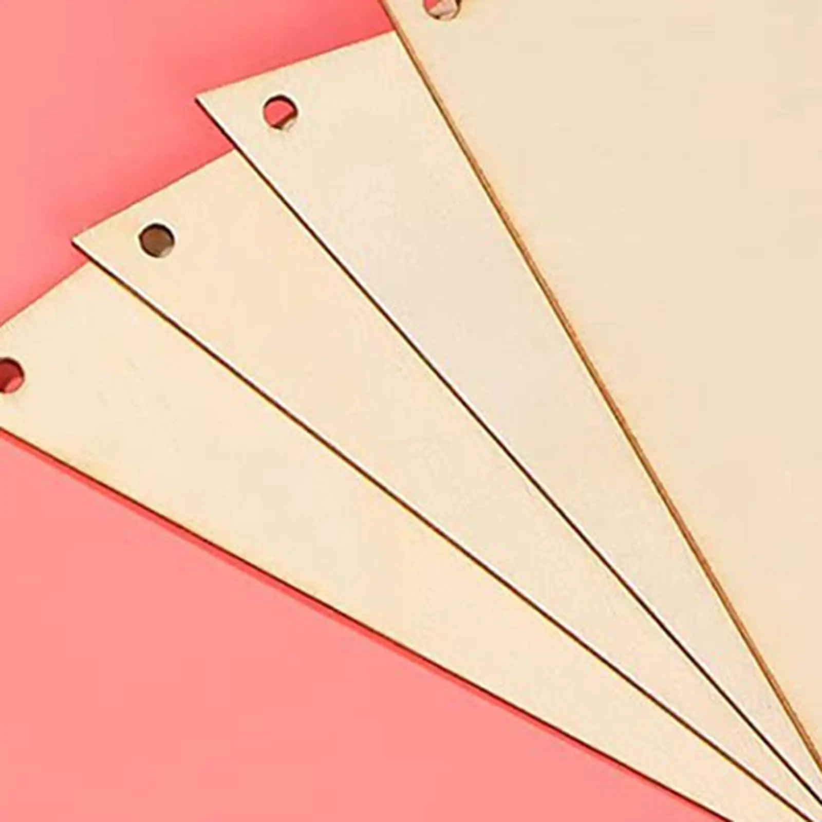 20 Pieces Pennant Banner Triangle Flags DIY Craft Garland Wood Unfinished