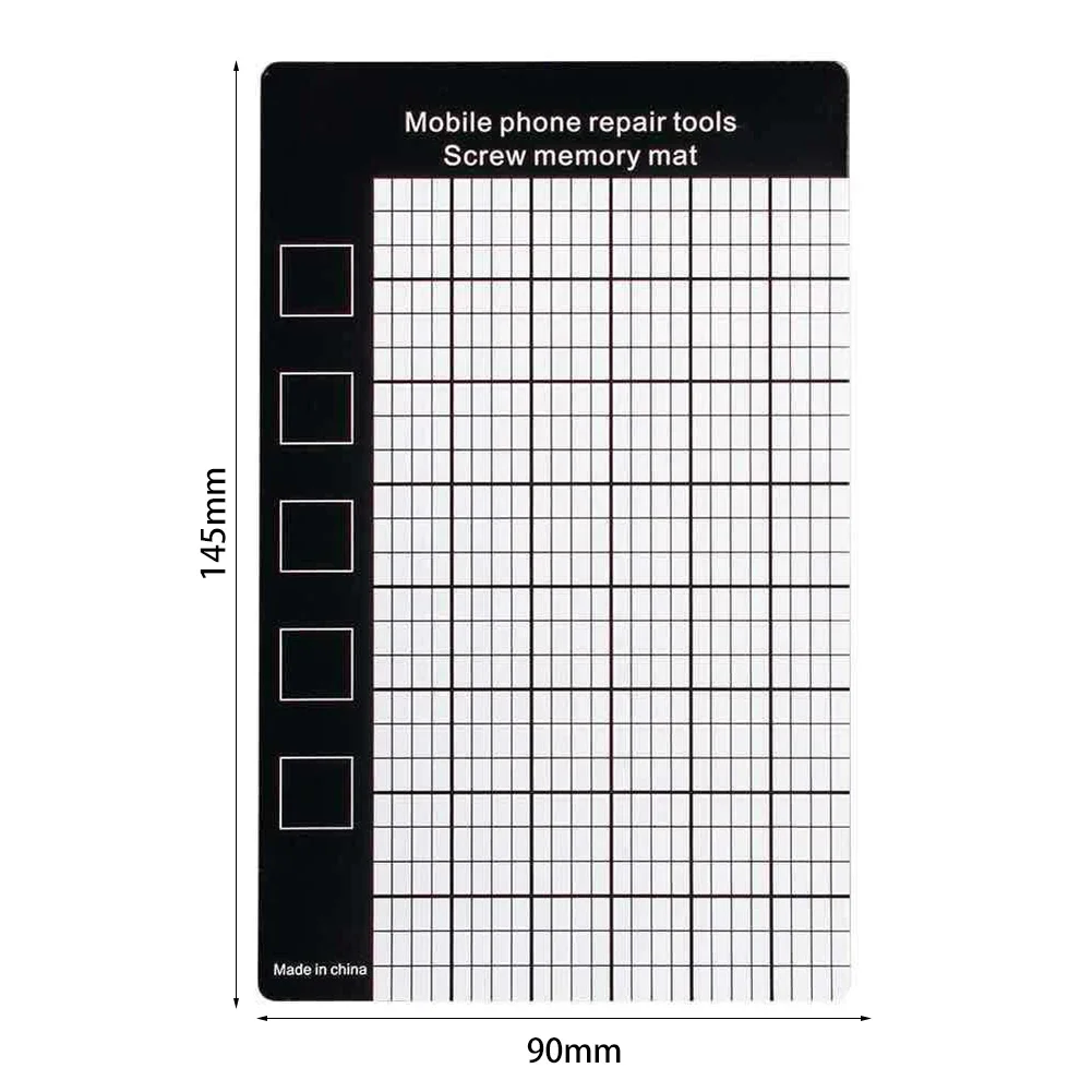 1PC Mobile Phone Maintenance Memory Chart Pad Smartphone Fix Screw Mat Cushion Tool Creative Magnetic Tool Pad 145 x 90mm