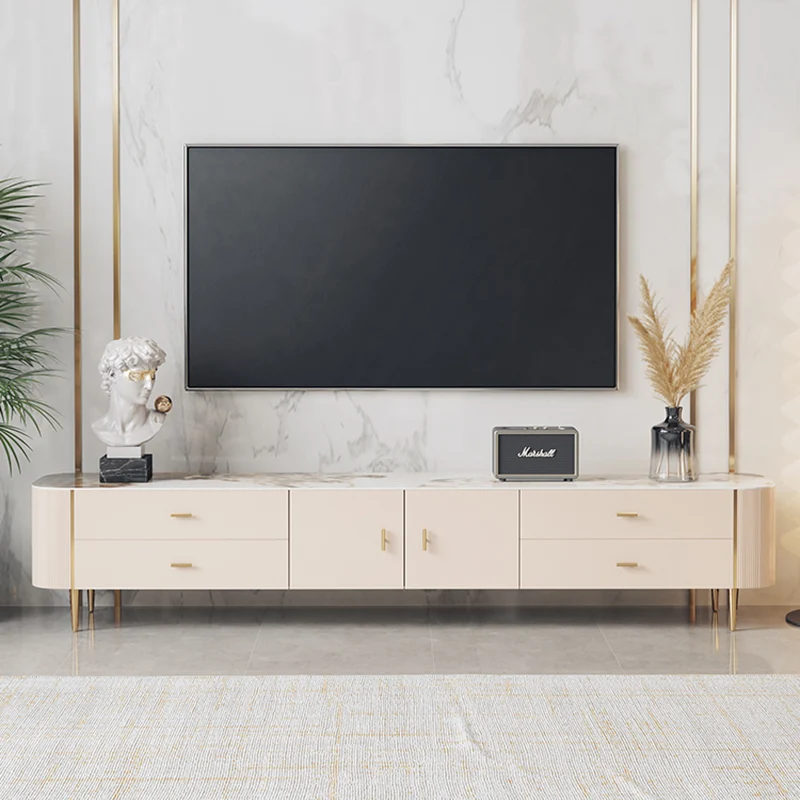 

Console White TV Stands Standing Solid Wood Entertainment Center TV Stands Mobile Mueble Tv Madera Natural Bedroom Furniture