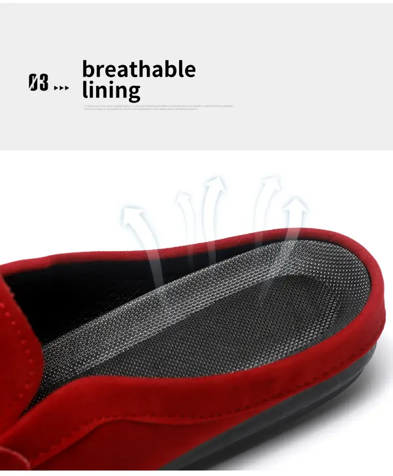 Sommer-Halbschuhe aus Leder für Herren, bequeme Herren-Loafer, atmungsaktive Freizeitschuhe, Slip-on-Schuhe, bequeme Wanderschuhe – Detail 9