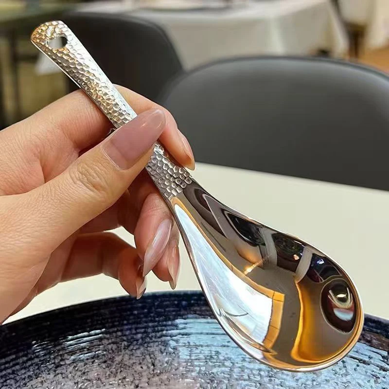 Stainless Steel Soup Spoon Deepen Large Capacity Flatware