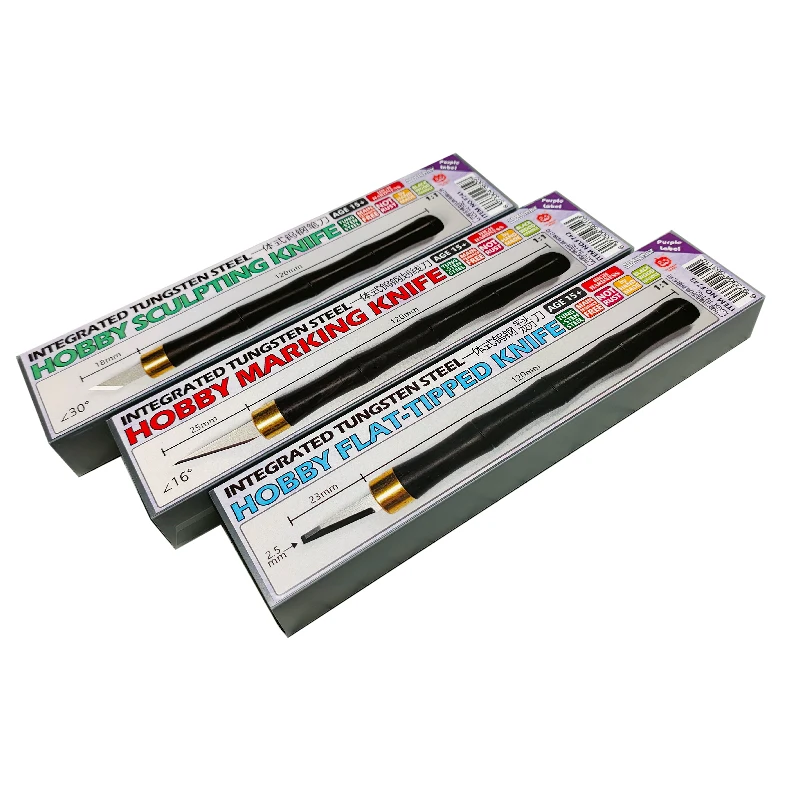 CALABAZA 모델 F741-F743 모델 조각 도구 DIY 커터 조립을위한 통합 취미 칼 모델 공예 도구