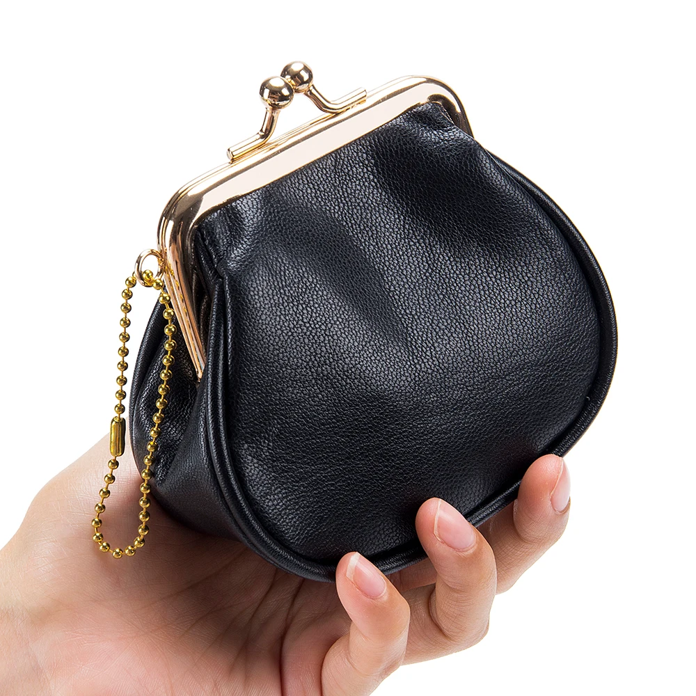 New retro literary ms zero wallet leather creative hand receive mini coin change gold package