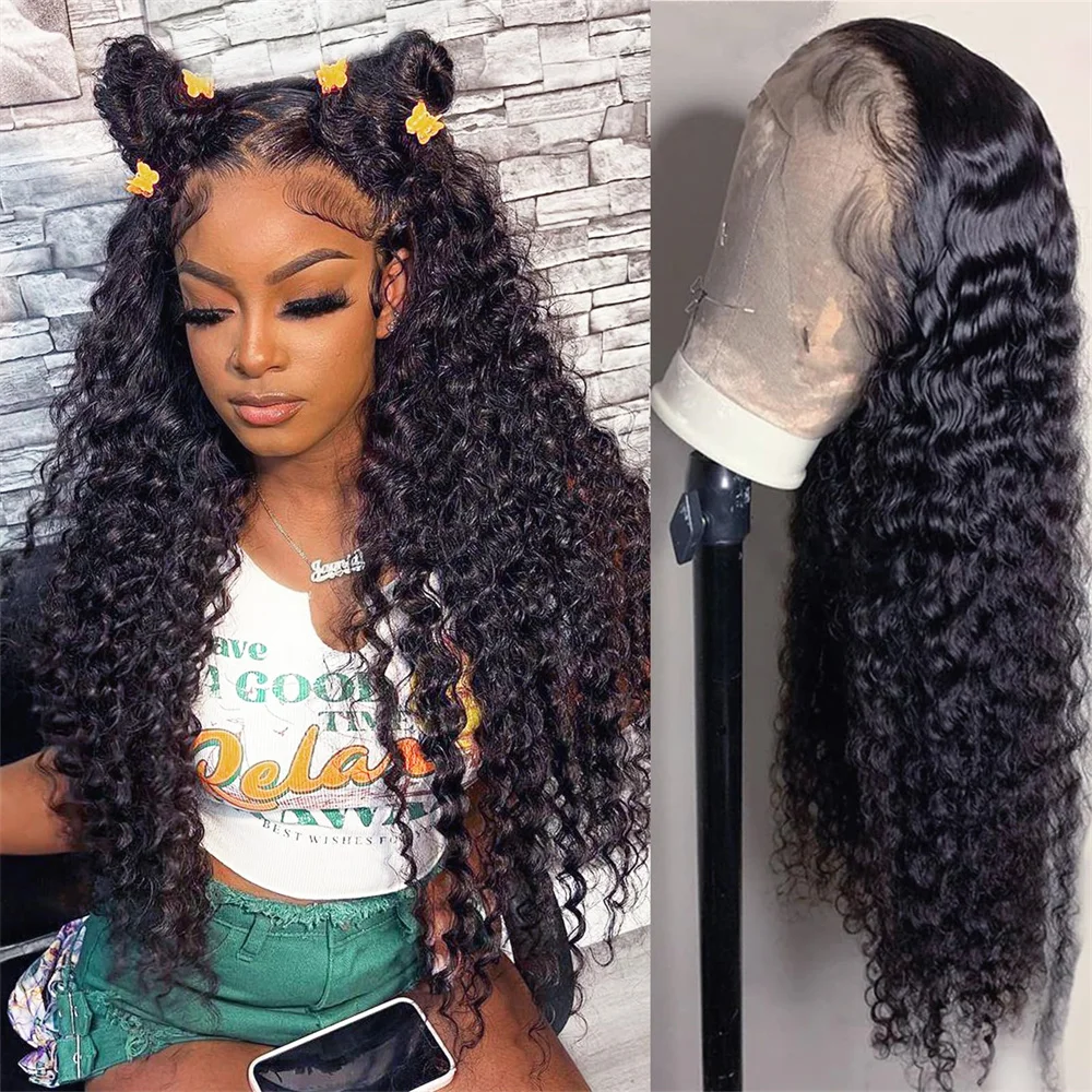 

32 Inch 13x4 Hd Lace Front Wigs Human Hair Water Wave 180% Density Pre Plucked Lace Front Wigs 13x4 Frontal Wigs For Black Women