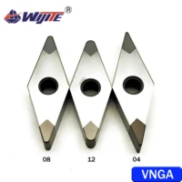 Les outils de haute dureté CBN VNGA160404, VNGA160408 et VNGA160412 conviennent au traitement de l'acier dur VNGA 4