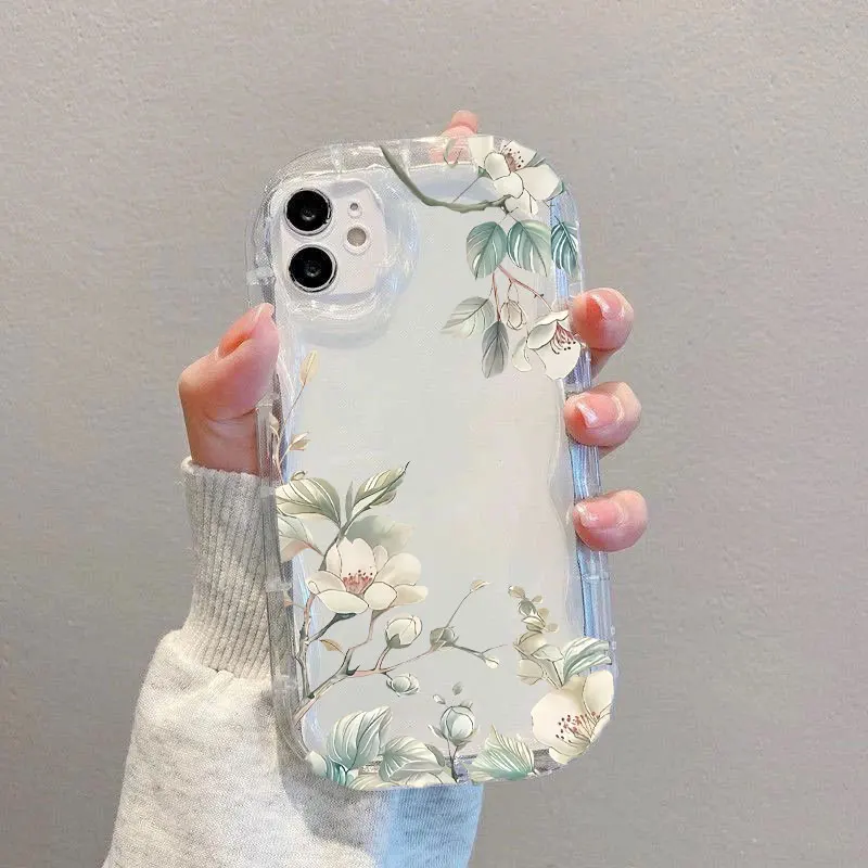 Peach Blossom Design Protective Phone Case