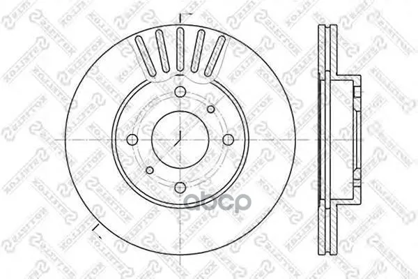 6020-2231v-Sx_диск Тормозной Передний! Nissan Primera 1.6/2.0/2.0d 88 Stellox арт. - Цена: 3 040,00 руб.