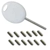 316 Stainless Steel Compatible for FCS/Future fin Screws Replacement Surfboard Grub Screw(50pcs) with Key 2