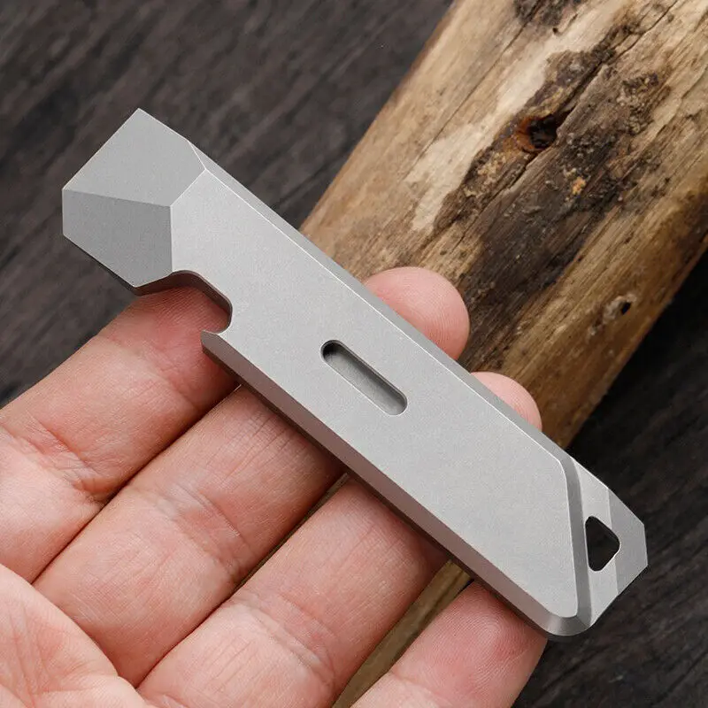 

TC4 Crowbar EDC Keychain Bottle Opener The Nail Puller 3H-Pipe Can Be Installed