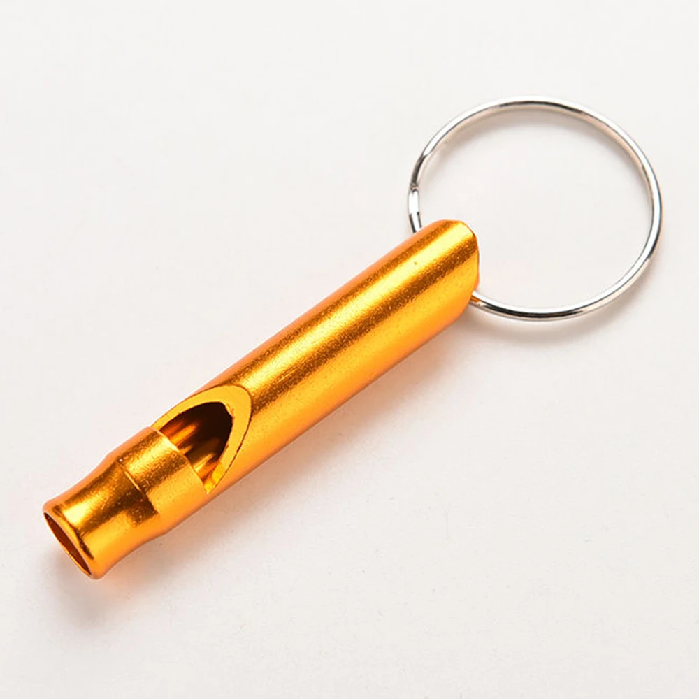 training multifunction whistle aluminum camping small whistle key ring keychain outdoor survival whistle keychain mini whistle survival whistle electronic whistle soccer whistle sport whistle metal whistle sports whistle horror scream whistle