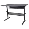 Gaming Desk Adjustable Heights Cable Management Heavy Duty Steel Frame Full-Sized Desk Mat 3