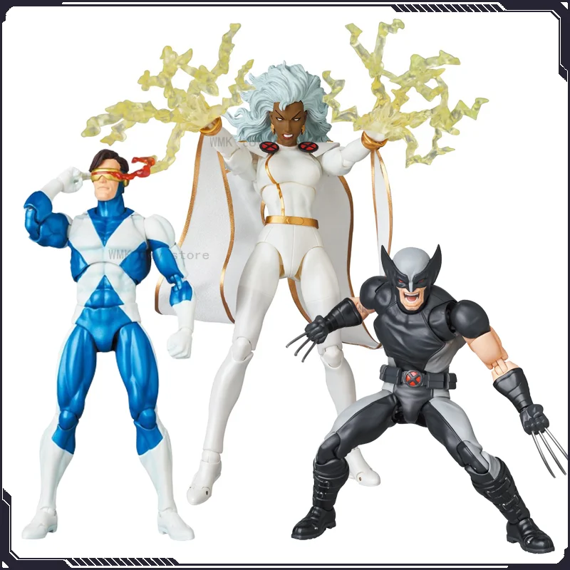 

Marvel Legends Mafex 1/12 Collectible Figure X-Men Wolverine Cyclops Storm Girl Wolf Uncle Collection Hero 6" Action Figures Toy