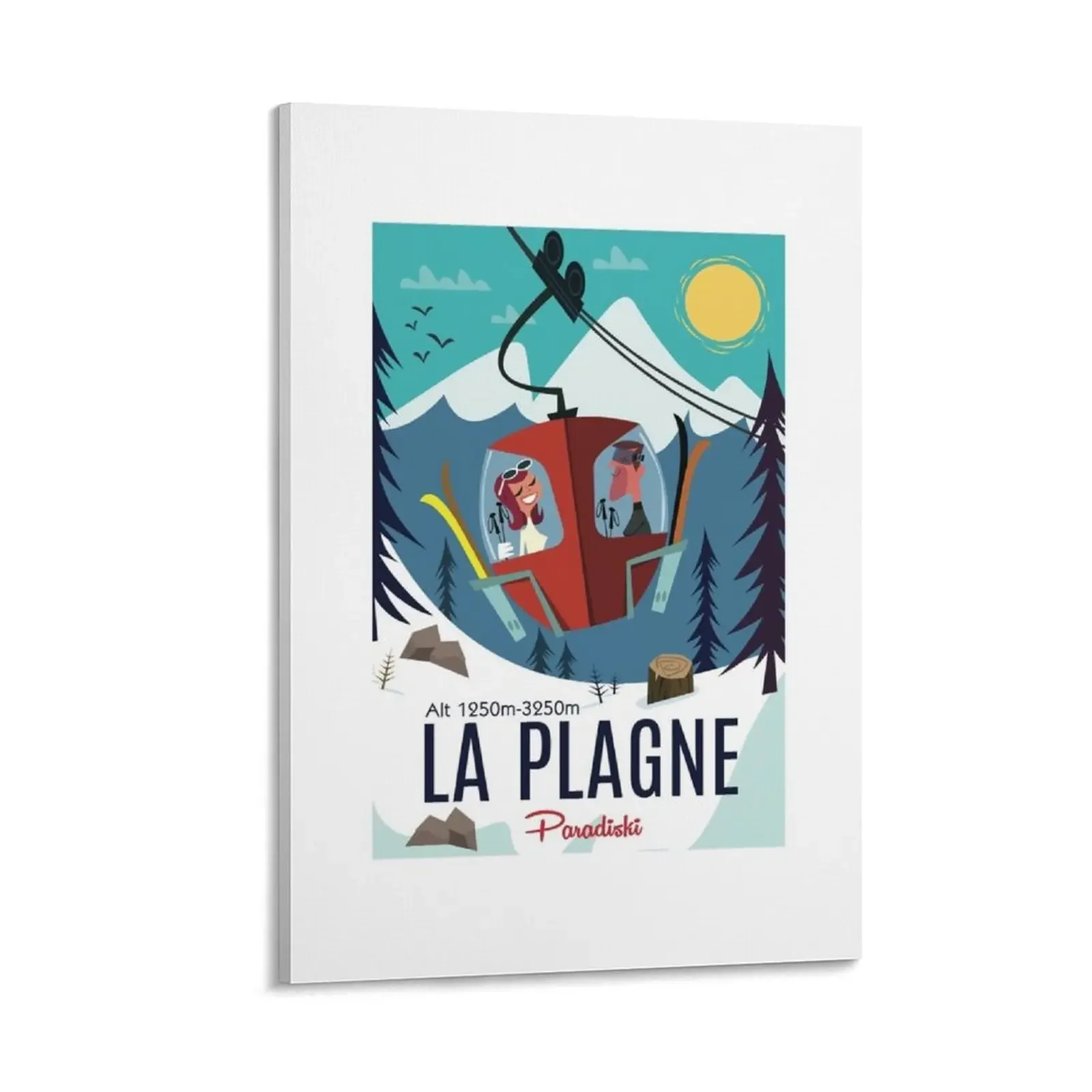 

La Plagne poster Canvas Painting Wall decoration frame bedroom decor
