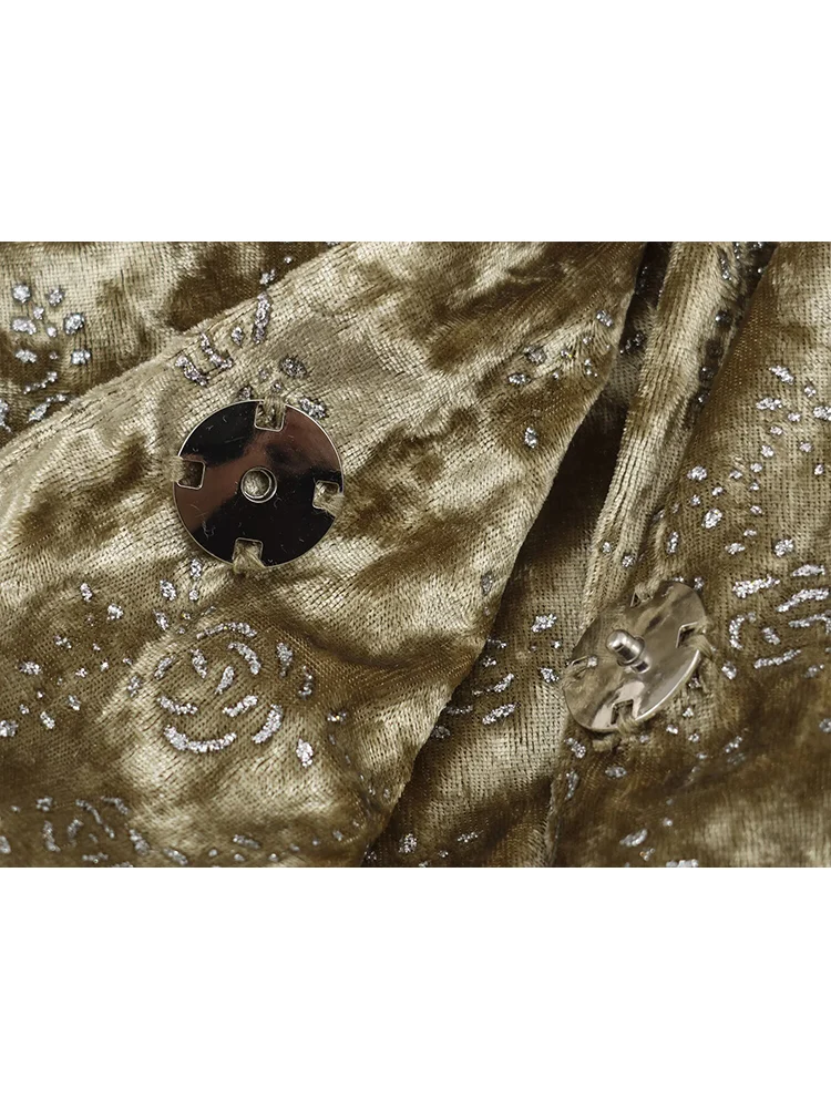 New Women Blazer Pants Set Fashion Elegant Belted Suit Coat Wide Leg Lantren Pants Vintage Velvet Female Party Clubwear Suit