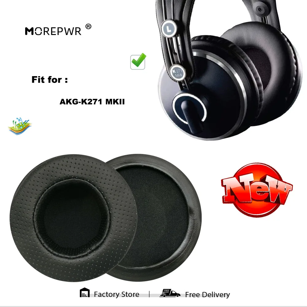 Almofadas de Substituição para Fone de Ouvido Almofada de Couro de Veludo para Akg K270 k 271 K271 Mkii