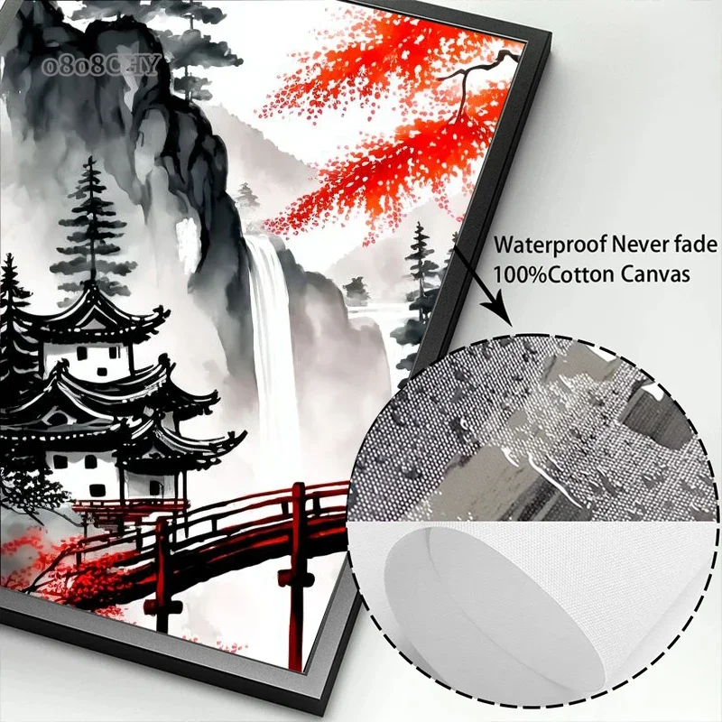 3 stampe su tela con samurai giapponesi, poster di Bushido, stampe in