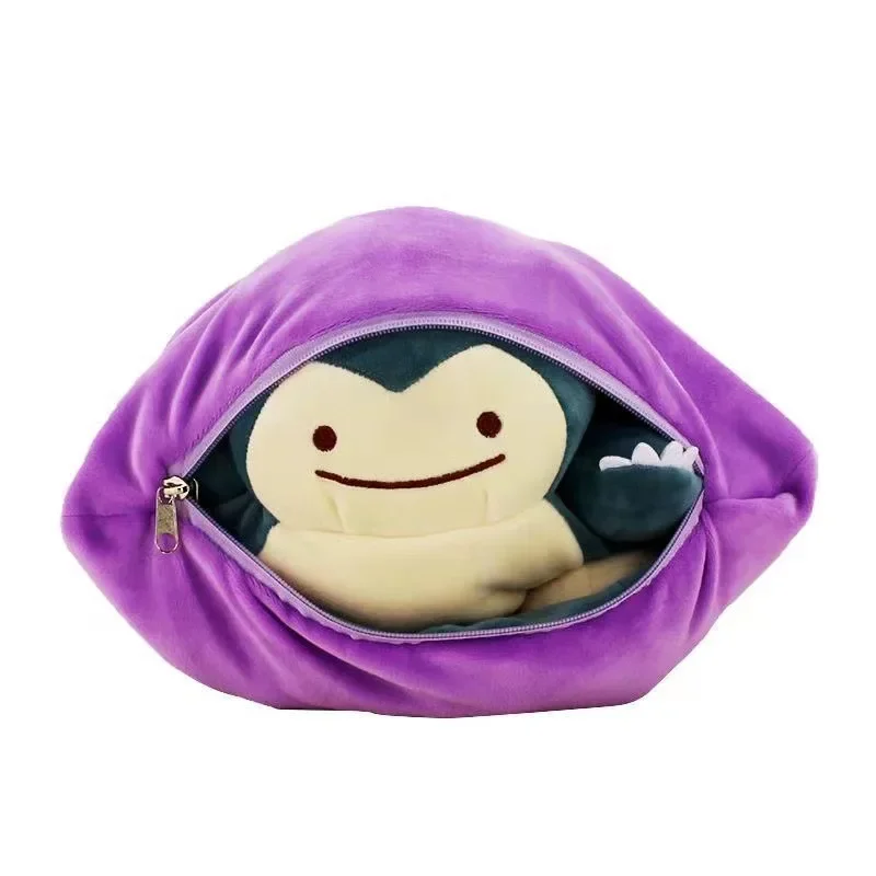 Reversible Snorlax & Ditto Plush Pillow - Image 3
