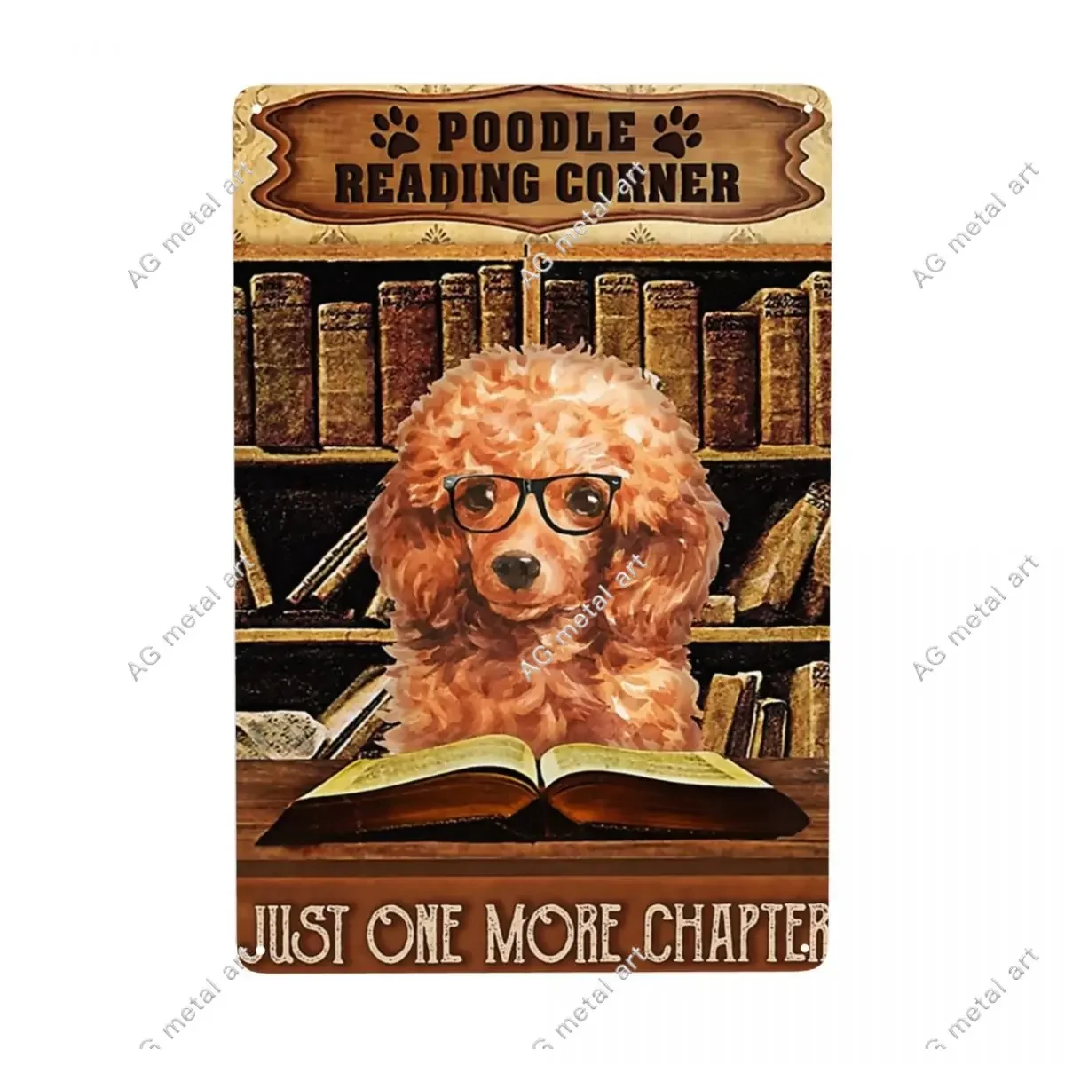 

Poodle Fishing Club Est 1957 Cute Fan Metal Tin Sign Rectangle Custom Animal Dog Signs Plaque Gate Garden Bars Wall Art Decor