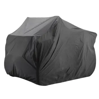 Heavy Duty ATV Cover Waterproof All Weather Protection 4 Wheeler Quad Bike Storage Cover Tear-Resistant Fabric Black 1