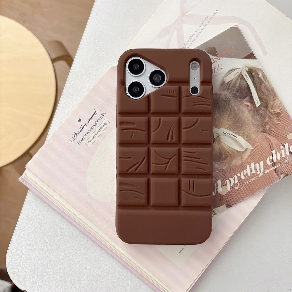 Kawaii 3D Melting Chocolate Soft Silicone Shockproof Phone Case