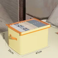 Fold Non Woven Fabric Storage Box Gray Home Supplies Clothing Underwear Sock And Kid Toy Storage Organizer Cosmetics 2
