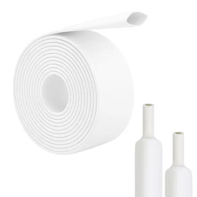 ท่อหดความร้อนแบบมีกาวในตัว สีขาว อัตราส่วนหดตัว 3:1 ขนาดตั้งแต่ Φ1.6 มม. ถึง Φ50 มม. สำหรับงานอุตสาหกรรม ป้องกันน้ำ สีแดง 1