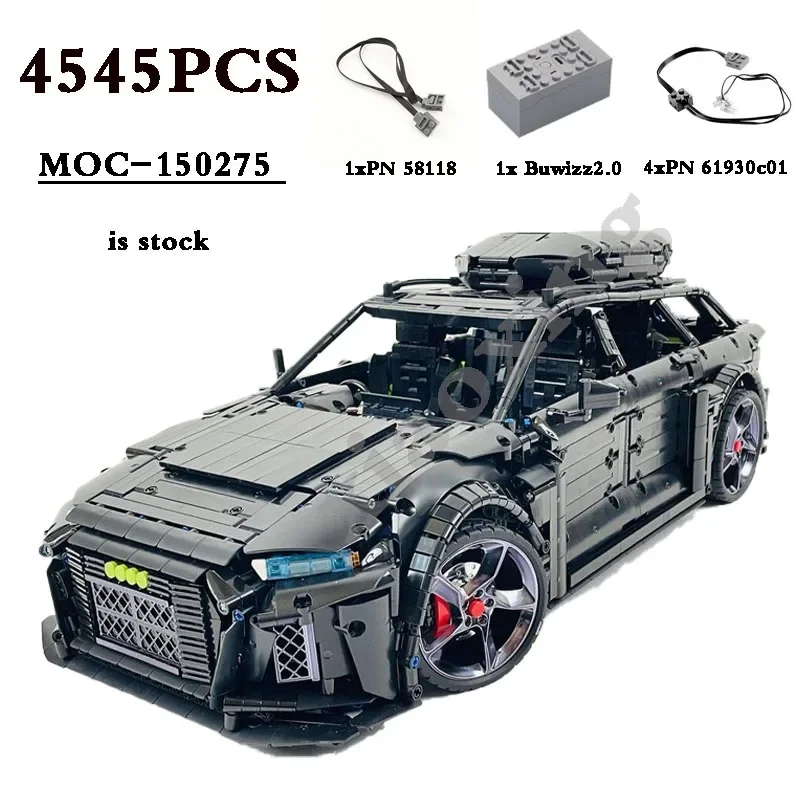 2023 새로운 MOC-150275 빌드 RS6 레이싱 42143 개선 자동차 모델, 조립 빌딩 블록, 성인 장난감, DIY 생일 선물, 4545PCs