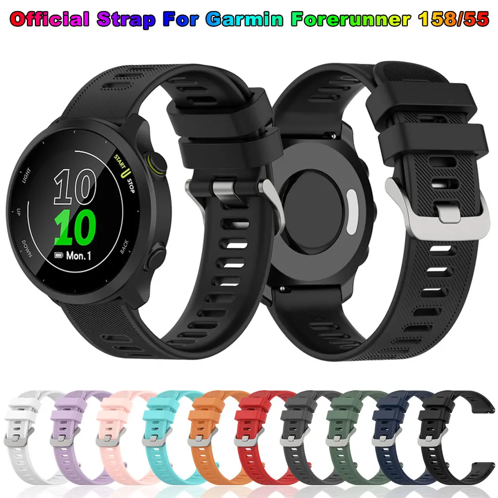 Premium 20MM Silicone Sport Watchband - Durable Strap in Vibrant Colors