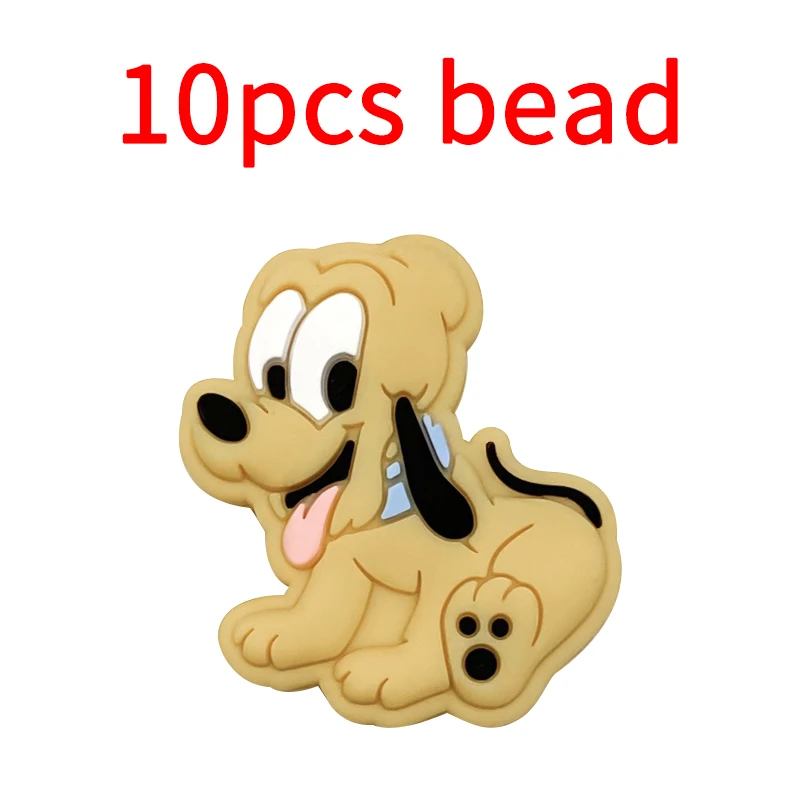 Disney Silicone Bead Baby Pacifier Bead Holder Silicone Dummy Pacifier Chain Accessories BPA-Free Customized 10pcs