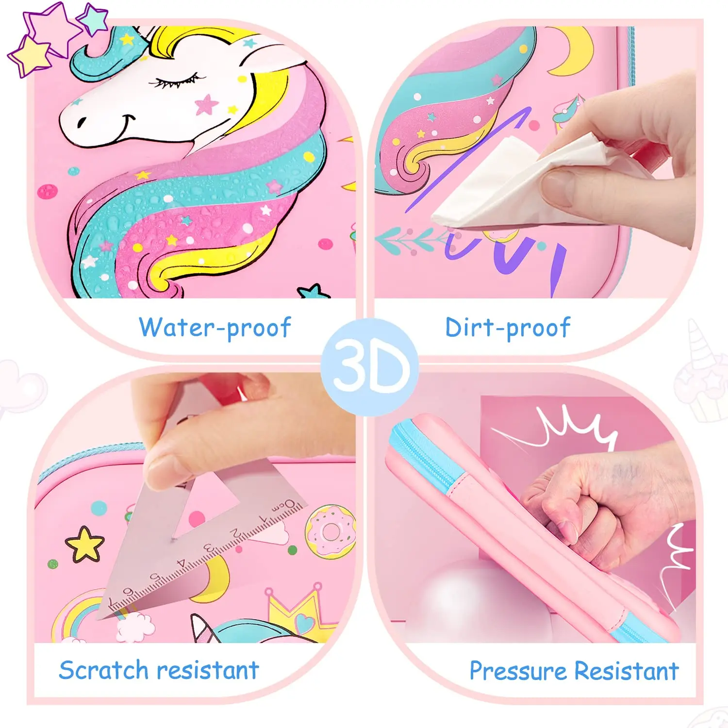 Рисунок 4 - 3D чехол для карандашей с единорогом EVA