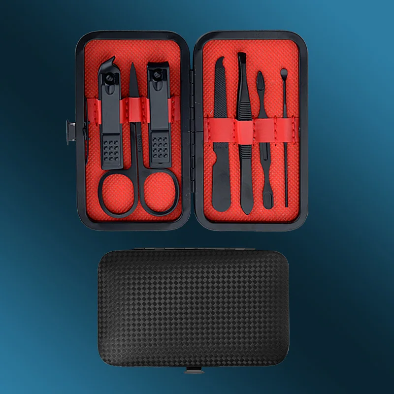 Nail Clipper Kit 7PCS Stainless Steel Nail Clippers Set Manicure Pedicure Kit with Case