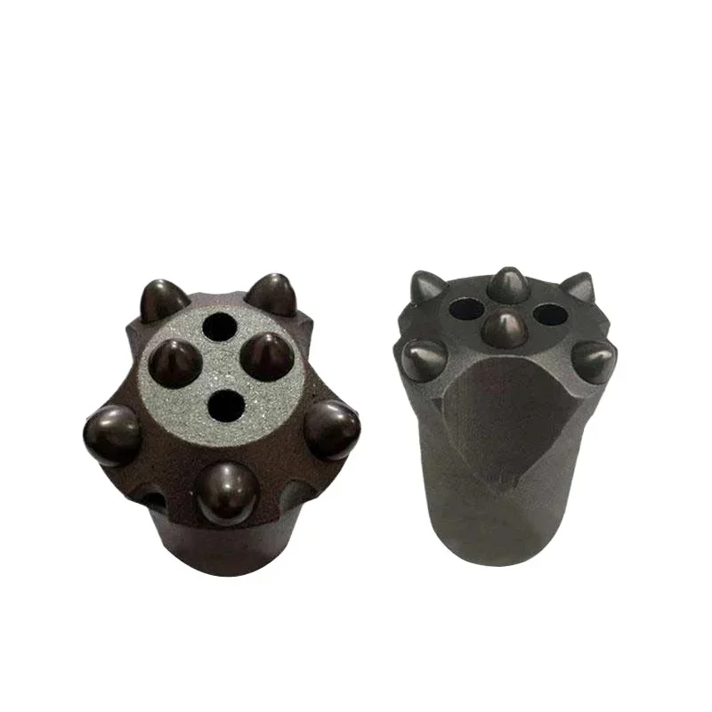 6T 및 7T 테이퍼 버튼 비트, 암반 천공 및 광산용 32mm-50mm 경질 구형 초경합금 마모부