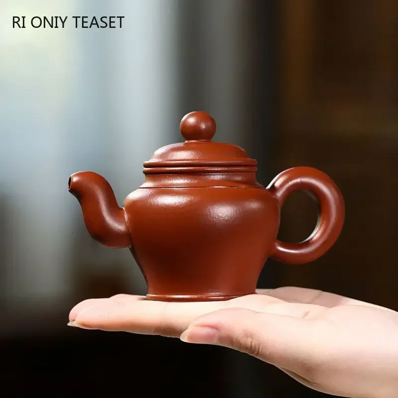 

120ml Chinese Yixing Raw Ore Purple Clay Teapots Famous Handmade Tea Pot Dahongpao Mud Beauty Kettle Authentic Zisha Tea Set