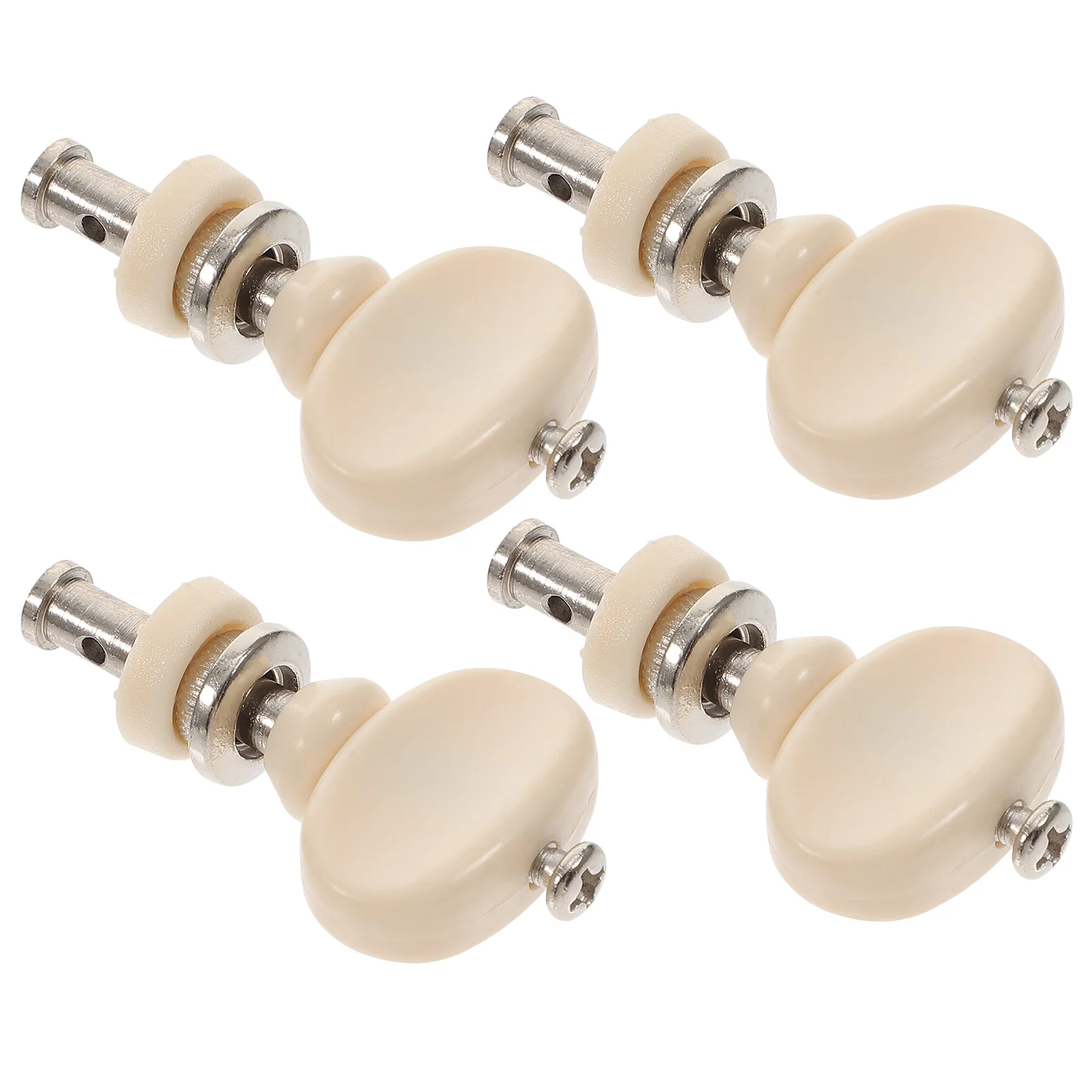 

String Tuning Pegs Keys Tuners Machine Head Pin Set For Tuner Friction Tuners Parts White With Plastic Button Tuning Peg