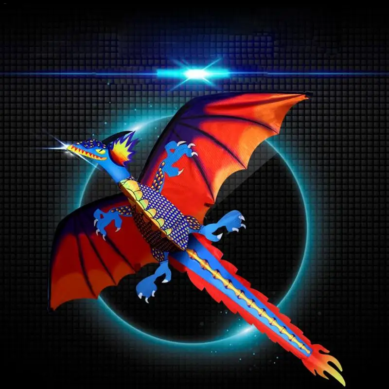 1pc 3D Dinosaur Kite Outdoor Fun Sport Toy Kite Novelty Animal Dragon Kites Children Toy High Quality Big Kite Flying 5