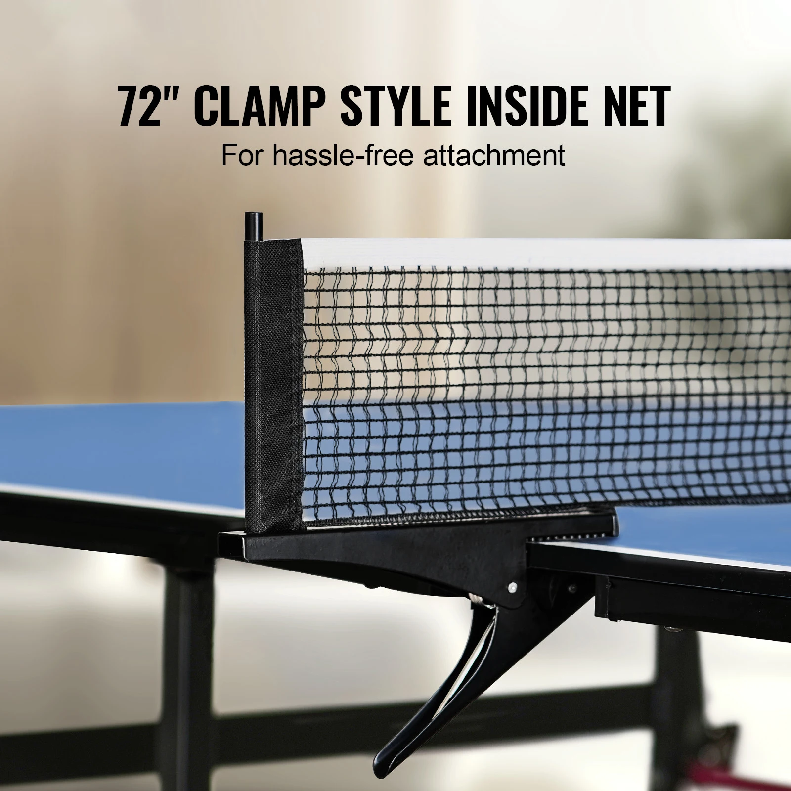 SucceBuy Ping Pong Table Professional Table Tennis Game Indoor MDF Portable Table Tennis Table Foldable Ping Pong Table with Net