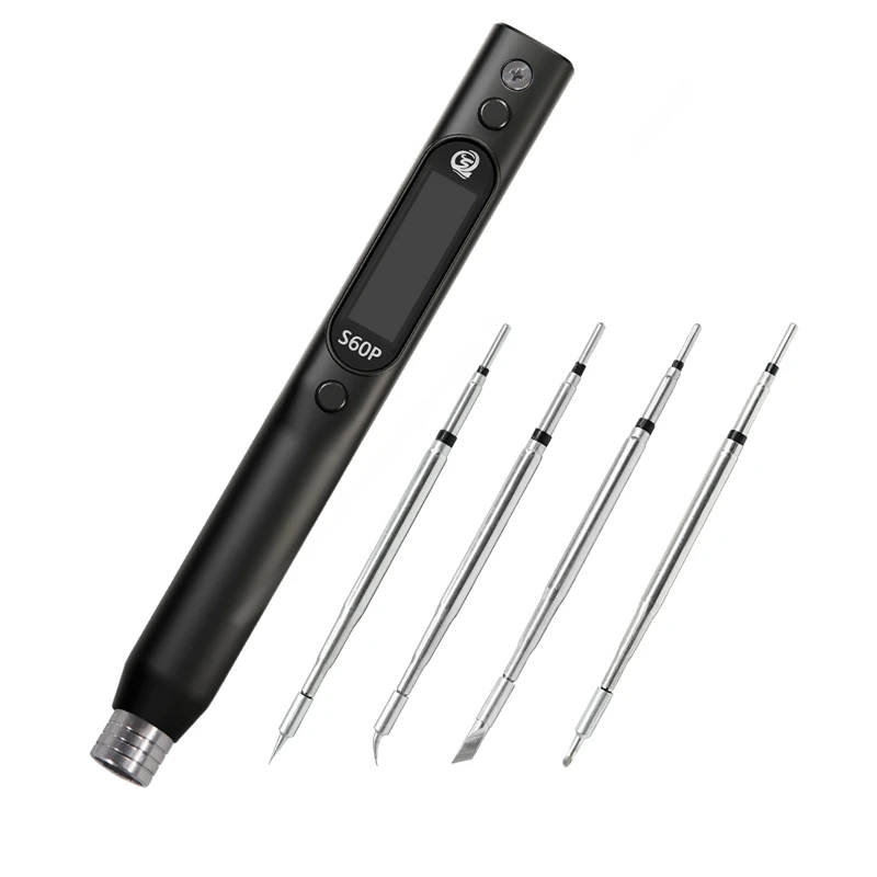 sequre-s60p-anti-static-nano-soldering-iron-pen-support-pd-qc-power-supply-iron-tip-set-compatible-with-c210-solder-tip-black