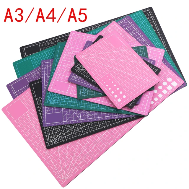 Cutting Mat A3 A4 A5 Pvc Patchwork Cut Pad A3 Patchwork Tools Manual Diy  Tool Cutting Board Double-sided Self-healing Pink Color - Cutting Mats -  AliExpress